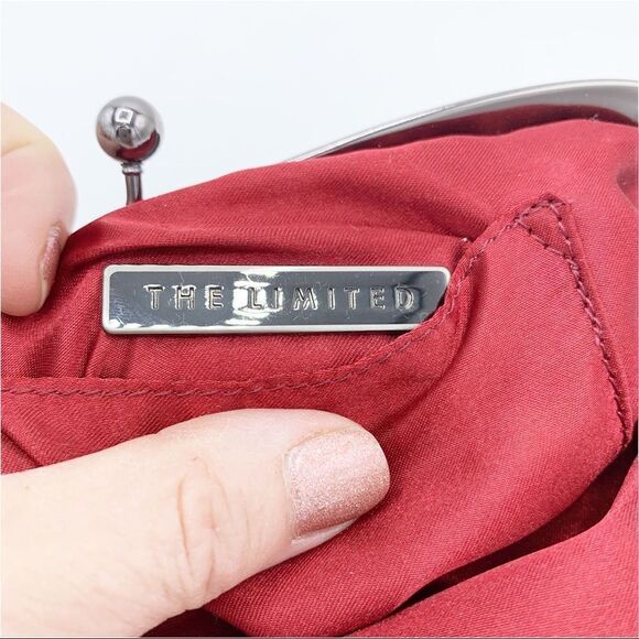 The Limited Deep Red Jeweled Clutch Wristlet Bling‎ Mini Bag - Picture 10 of 13